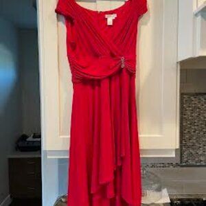 Red Coldwater Creek Cocktail Dress Size 14